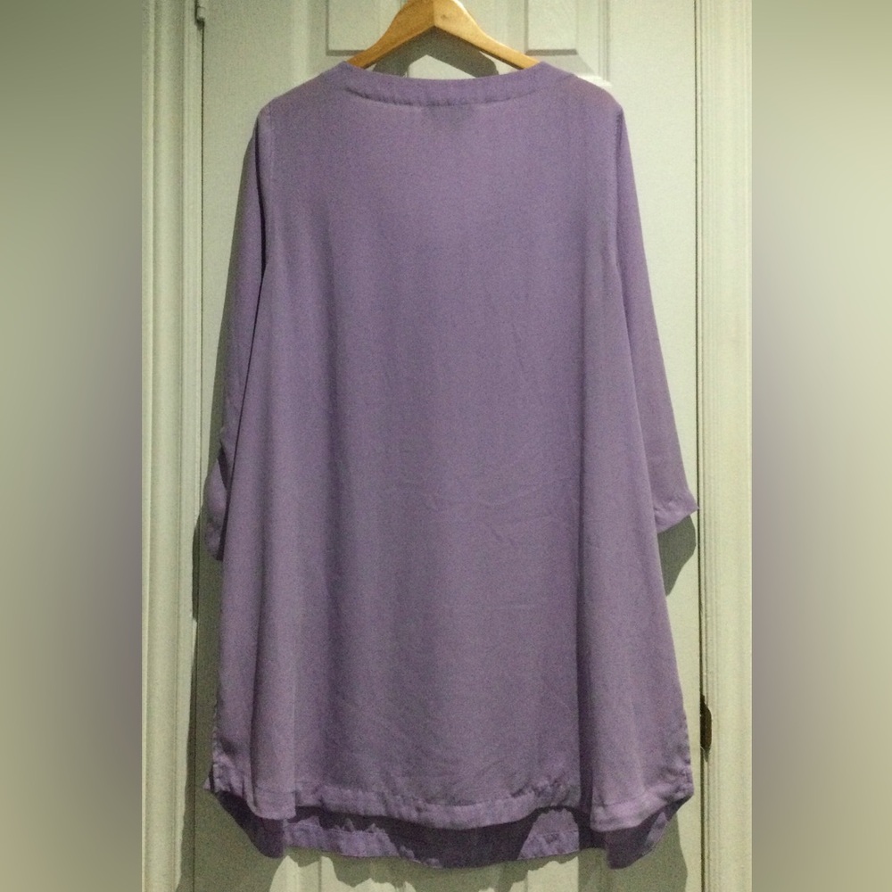 Michel Studio Lavender Tunic Top - Picture 5 of 5